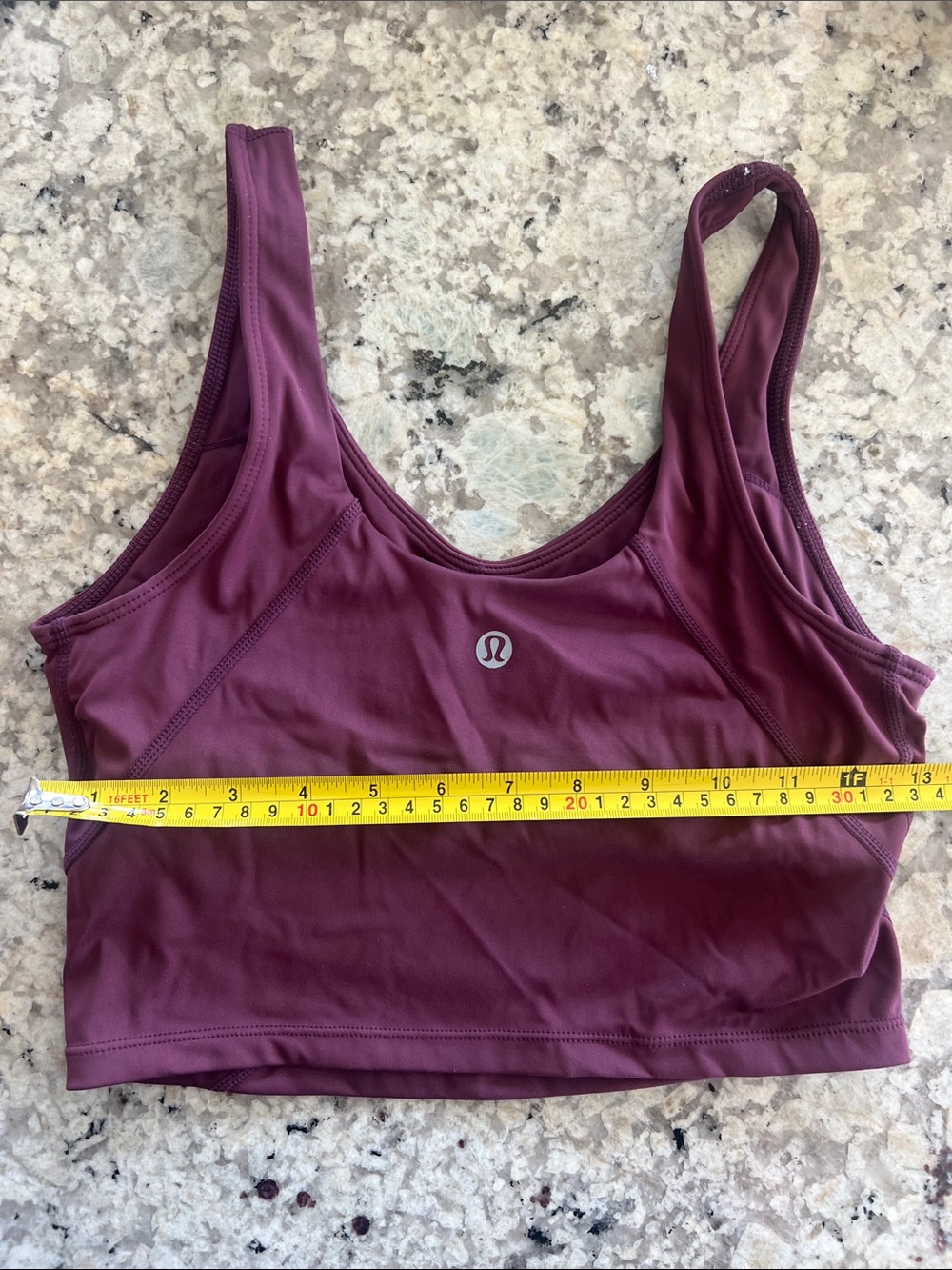 Scoop Neck Crop Tank - Plum